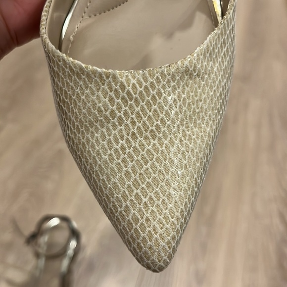 Ellen Tracy Black & Nude 3.5” Slingback Heels - size 7 - Picture 5 of 10